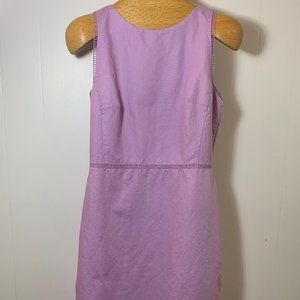 Loft Lavender Linen Sleeveless Dress